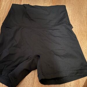 Women's Black High-Waisted Shorts